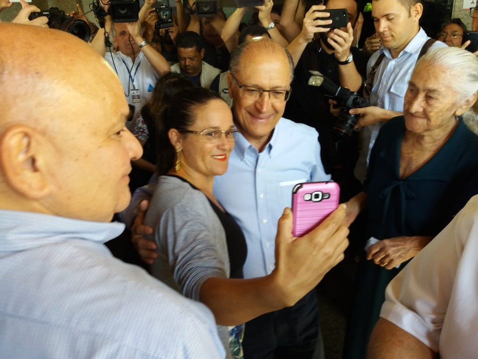 Geraldo Alckmin visitou entidade de combate ao câncer em Natal (RN) — Foto: Norton Rafael/Inter TV Cabugi