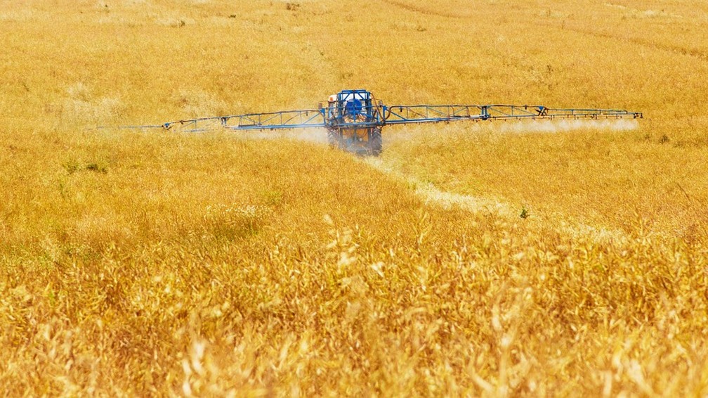 A soja, o milho e o algodão resistentes ao herbicida permitiram ao setor agrícola ampliar o uso do glifosato nas lavouras para matar ervas daninhas — Foto: Pixabay