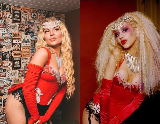 Luisa Sonza se inspira em Christina Aguilera para look (Foto: Reprodução/Instagram)