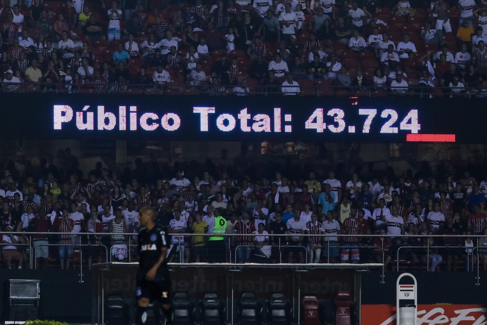 São Paulo x Ponte registrou o recorde de pagantes em jogos no sábado da Série A 2017 (Foto: Agência Estado)