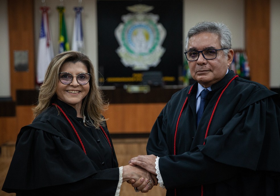 Nova presidente toma posse da corte nesta segunda.  — Foto: Divulgação/TJAM