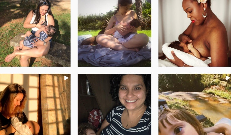 Mães organizaram um mamaço virtual pelo direito a inclusão nos grupos prioritários da vacinação contra a covid-19 (Foto: Reprodução/ Instagram)