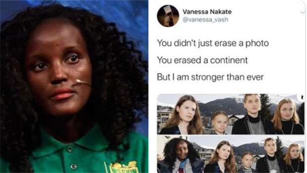 Vanessa Nakate, ativista negra cortada de foto, recebe desculpas de agência  (Foto: Reprodução)
