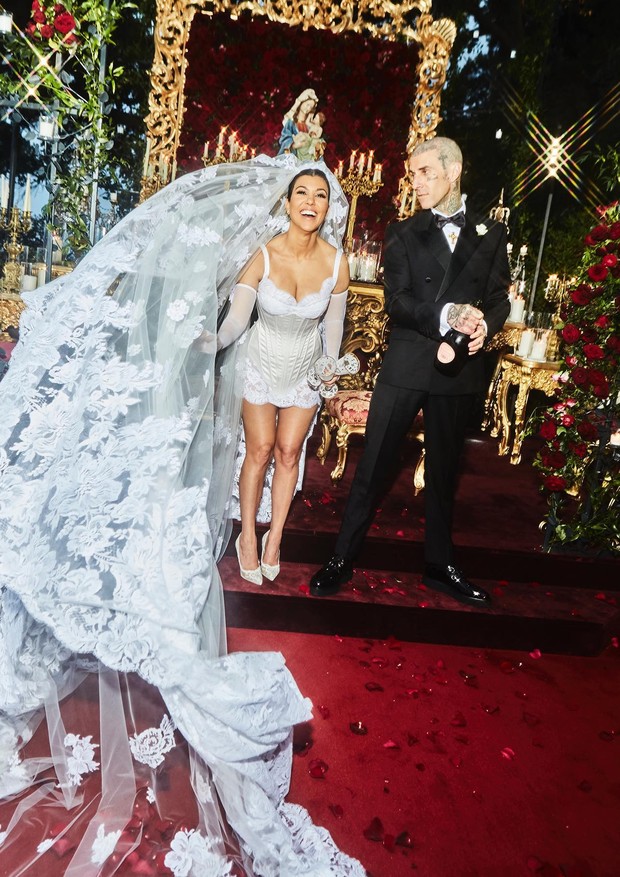 Casamento Kourtney Kardashian e Travis Barker (Foto: Reprodução/ @ellenvonunwerth)