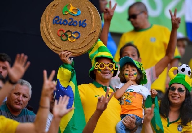 Torcida brasileira na Olimpíada (Foto: Wilson Dias/Agência Brasil)