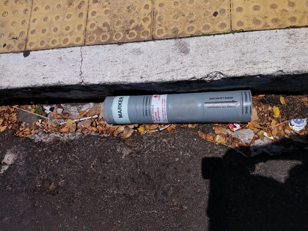 Esquadrão antibomba foi acionado para retirar objeto suspeito no centro de Natal — Foto: Redes sociais