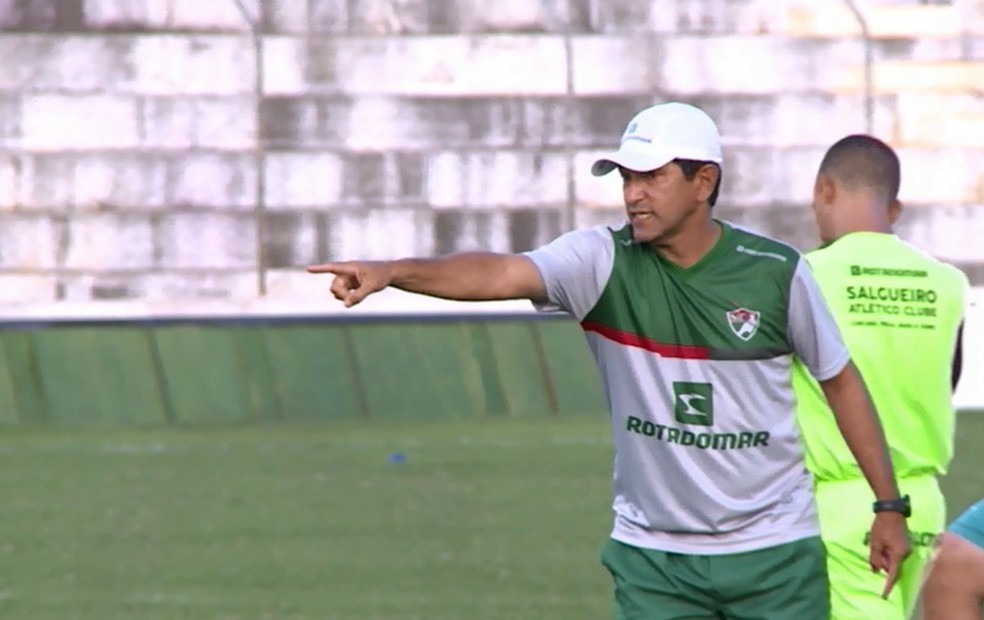Para SÃ©rgio China a vitÃ³ria Ã© a Ãºnica alternativa do Salgueiro contra ABC e Juazeirense  (Foto: ReproduÃ§Ã£o / TV Grande Rio)