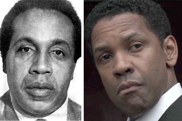 Frank Lucas (esq.), criminoso que inspirou Denzel Washington no longa O Gângster (Foto: Divulgação)
