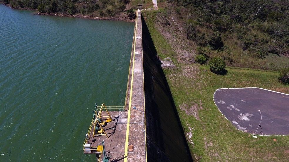 Barragem do Descoberto em 3 de maio de 2018 — Foto: Gabriel Jabur/Agência Brasília