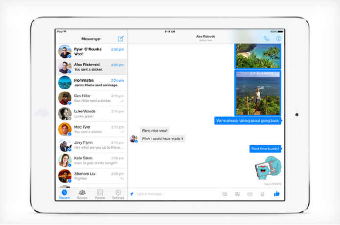 Facebook Messenger já está disponível na App Store (Foto: Reproução/TheVerge)