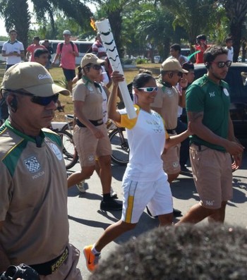 Jerusa Geber dos Santos na Tochacomo ganhar no rouletteRio Branco (Foto: Duaine Rodrigues)