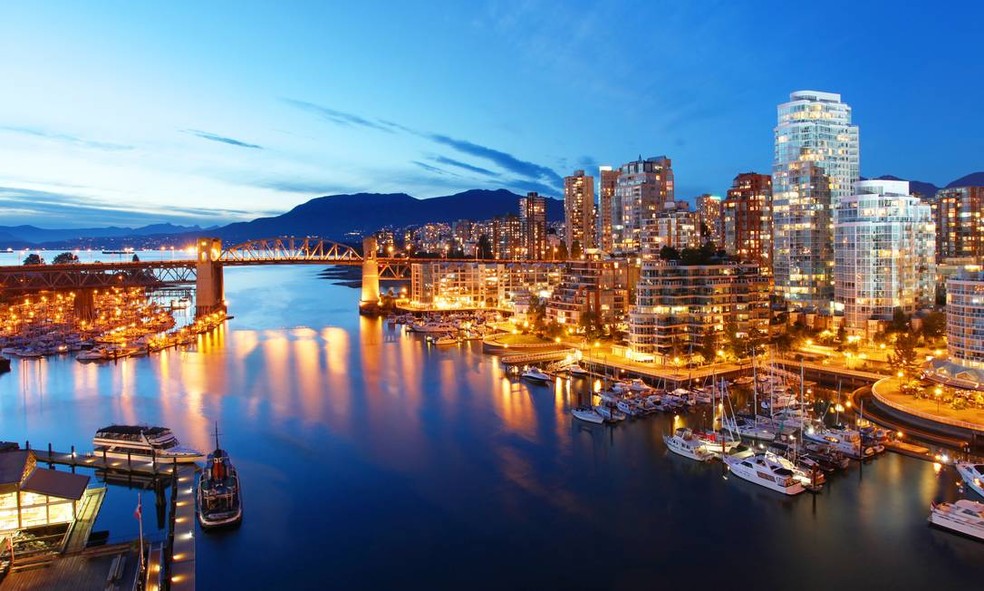 Vancouver está na lista das melhores cidades para se viver no pós- pandemia — Foto: Reprodução