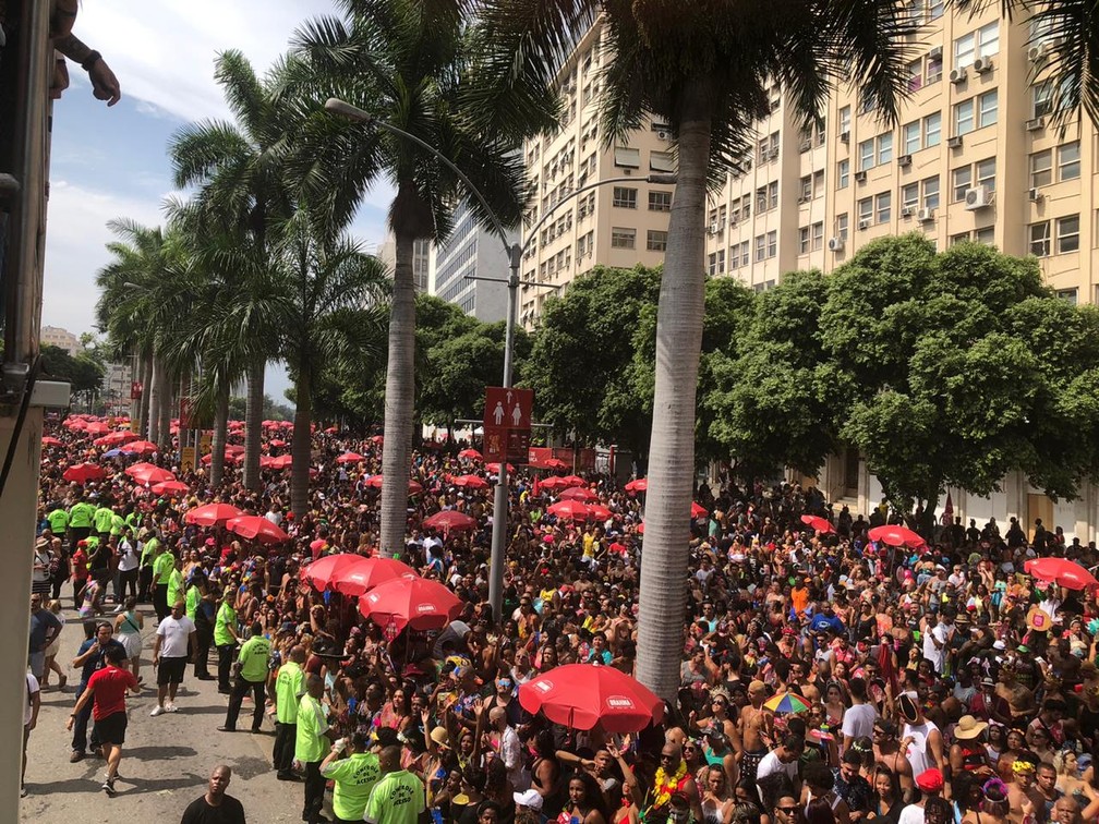 Bloco da Preta arrasta multido pelas ruas do Centro do Rio  Foto: Carlos Brito / G1