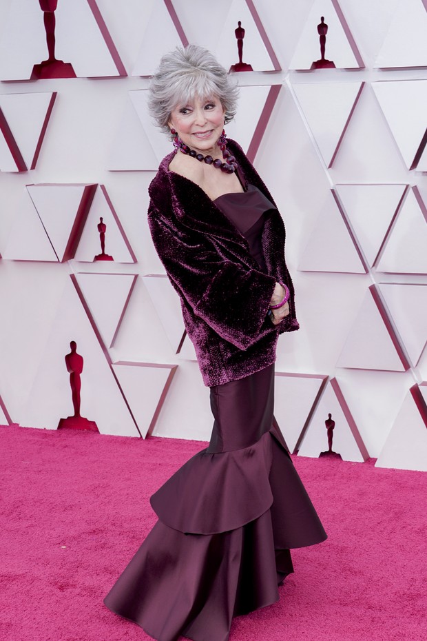 LOS ANGELES, CALIFORNIA – APRIL 25: Rita Moreno attends the 93rd Annual Academy Awards at Union Station on April 25, 2021 in Los Angeles, California. (Photo by Chris Pizzello-Pool/Getty Images) (Foto: Getty Images)