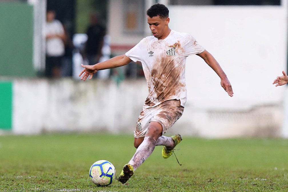 Sandry quer deslanchar em 2020 no Santos — Foto: Pedro Ernesto Guerra Azevedo/Santos FC