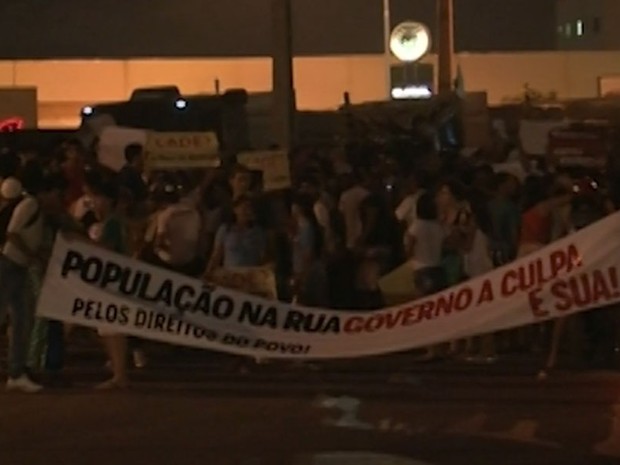 Manifestação Juazeiro (Foto: Reprodução / TV Norte)