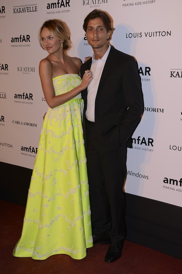 A modelo Candice Swanpoel com o marido, o modelo brasileiro Hermann Nicolli (Foto: Getty Images)