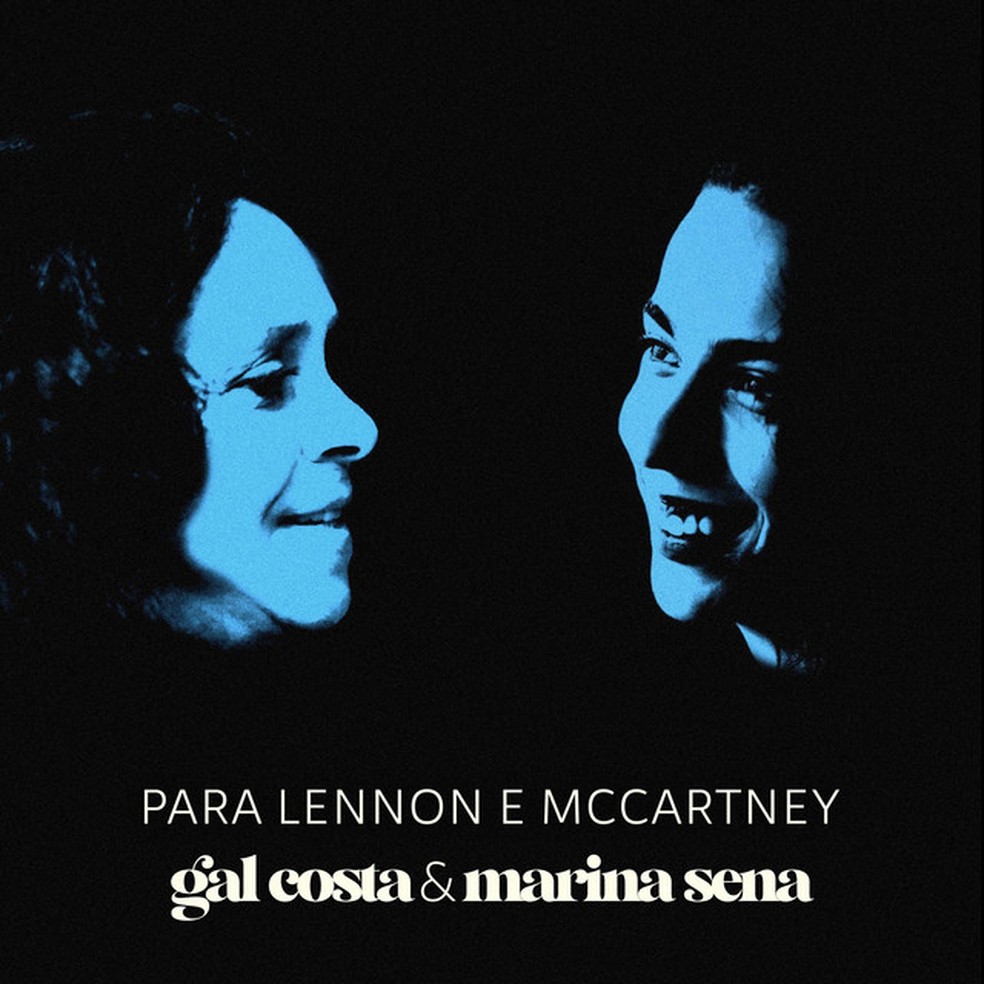 Capa do single 'Para Lennon e McCartney', de Gal Costa e Marina Sena — Foto: Divulgação