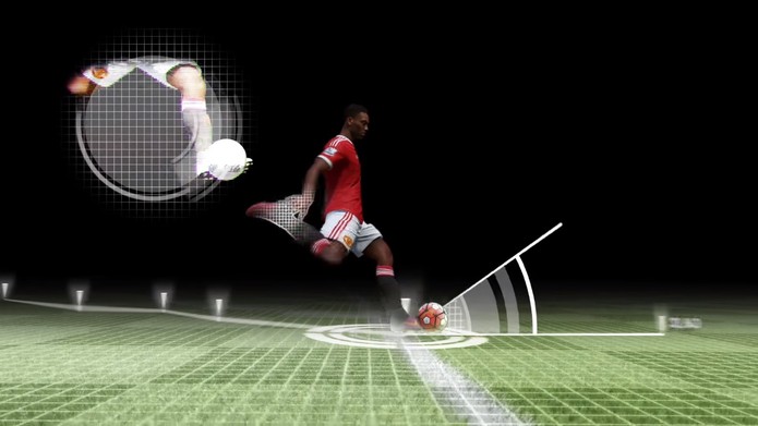 Em Fifa 17, será possível chutar rasteiro de longas distâncias (Foto: Reprodução/YouTube)