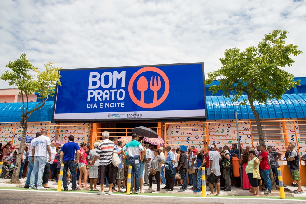 Unidade do restaurante Bom Prato, na cidade de São Bernardo do Campo, na Grande SP, em foto de arquivo. — Foto: Divulgação/GESP 