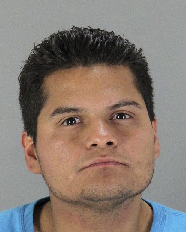 Marco Antonio Rubio-Baez foi preso após seguido pelo caixa do banco (Foto: San Mateo County Sheriff's Office/AP)