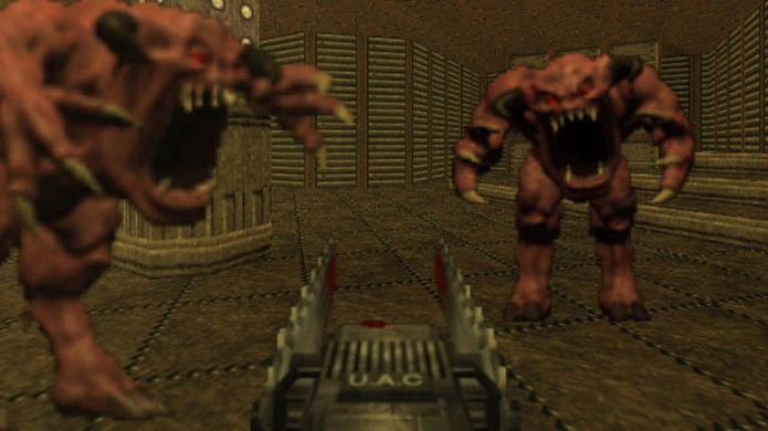 Doom 64 teve seus gráficos redesenhados para aproveitar o poder extra do Nintendo 64 (Foto: Reprodução/Taringa)