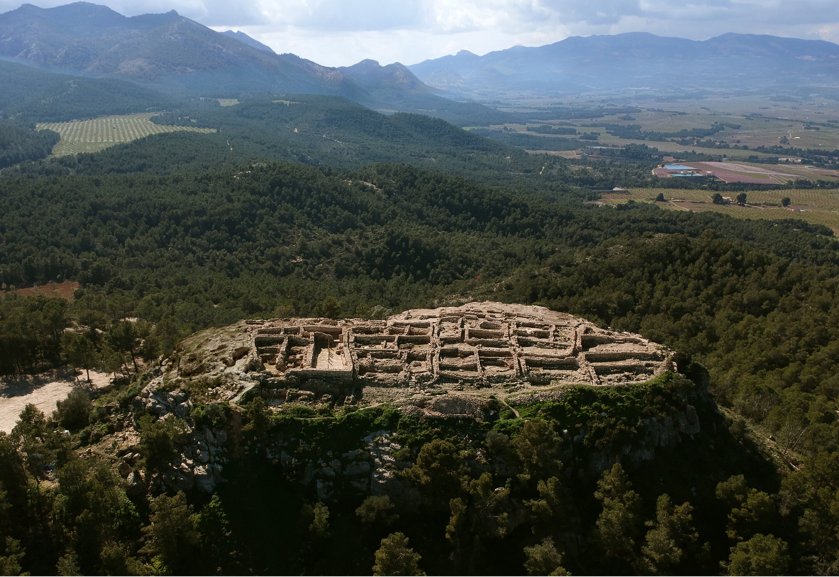 O sítio arqueológico de Almoloya, no sudeste da Espanha  (Foto: Divulgação/ASOME-UAB)