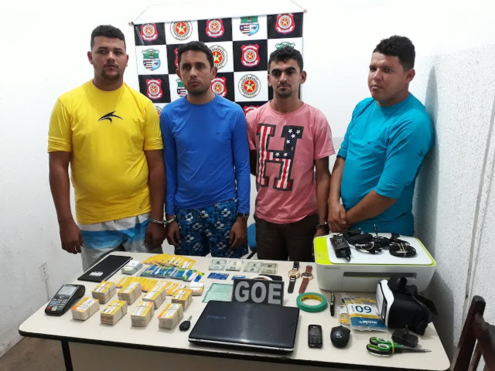 Suspeitos foram presos neste domingo (5) no município de Governador Edison Lobão (MA). (Foto: Divulgação/Polícia Militar do Maranhão)