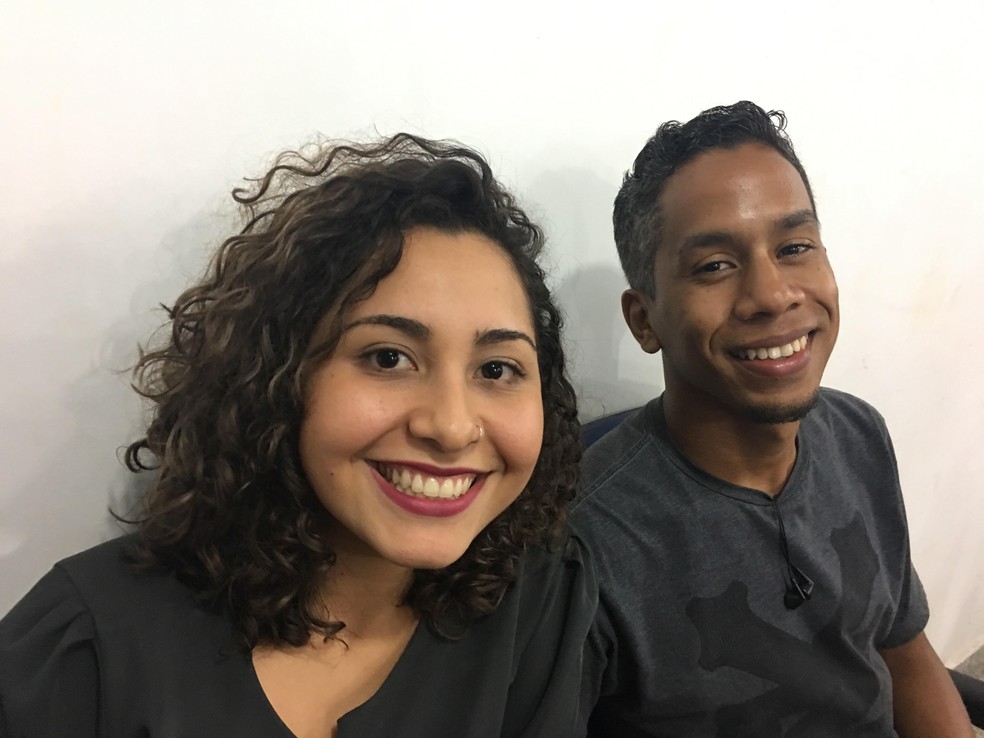 Adriana Campos e o namorado também recomeçaram a vida em Porto Velho.  — Foto: Mayara Subtil/G1