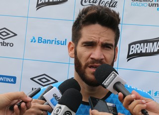 Marcelo Oliveira lateral-esquerdo Grêmio (Foto: Tomás Hammes / GloboEsporte.com)