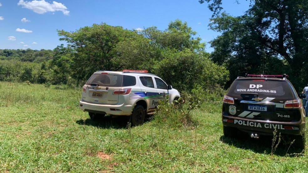 Polícia Civil de Nova Andradina e Perícia Criminal compareceram ao local. — Foto: Reprodução/PoliciaCivil