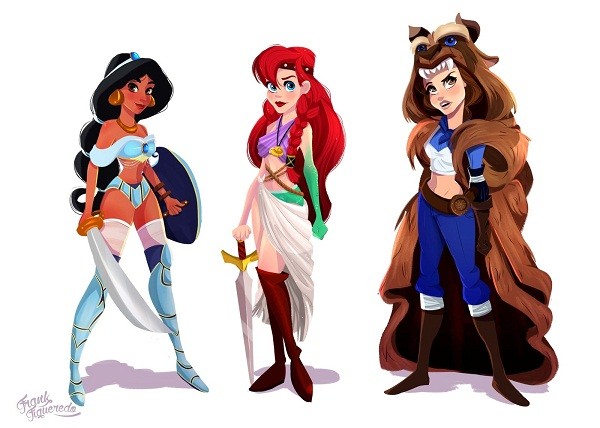 Princesas da Disney como guerreiras (Foto: Frank Figueredo)