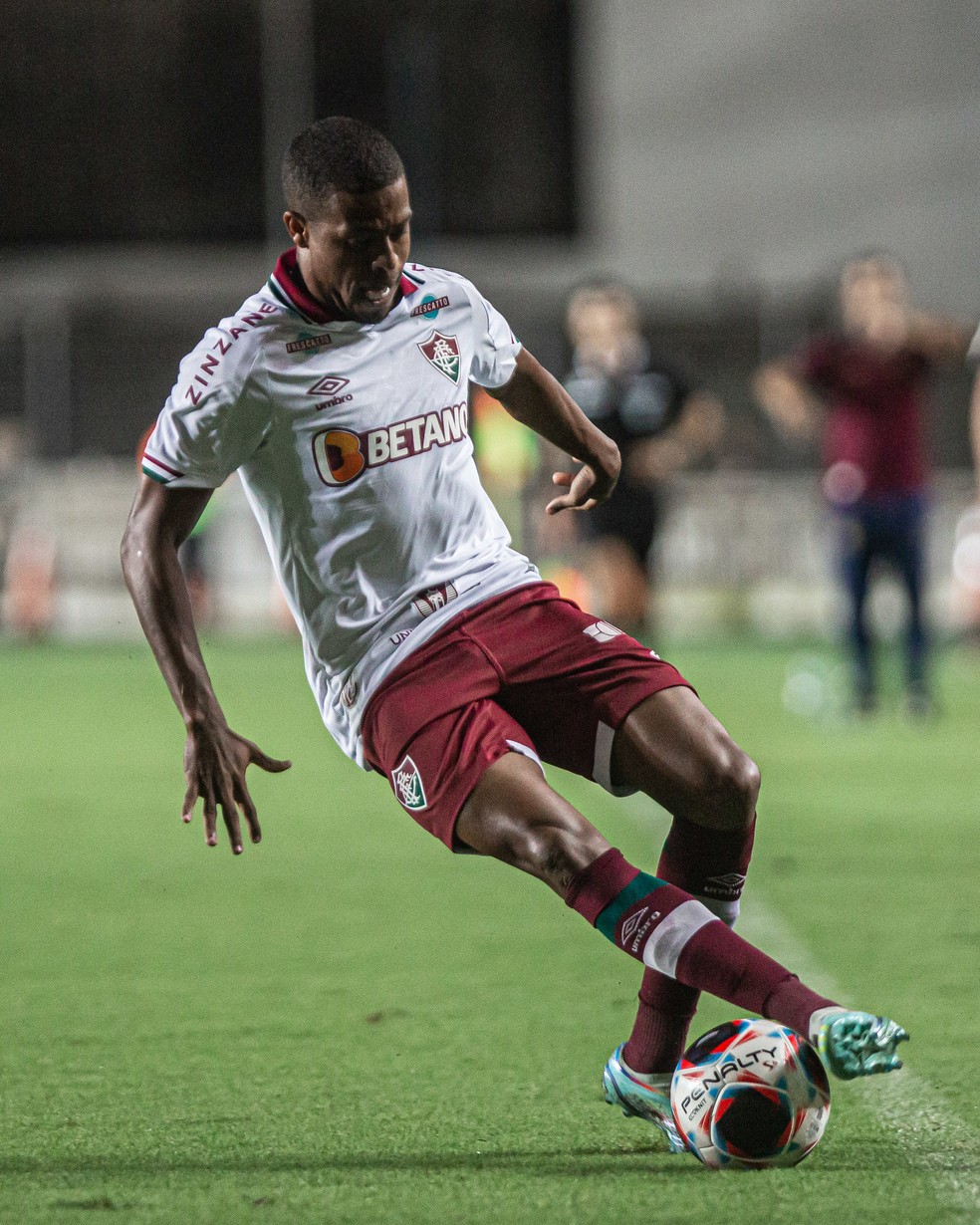 Keno em ação pelo Fluminense contra o Madureira — Foto: Marcelo Gonçalves / Fluminense FC