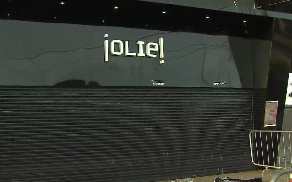 Tiroteio em boate deixa um morto e seis feridos na Pampulha, em BH (Foto: Reprodução/TV Globo)