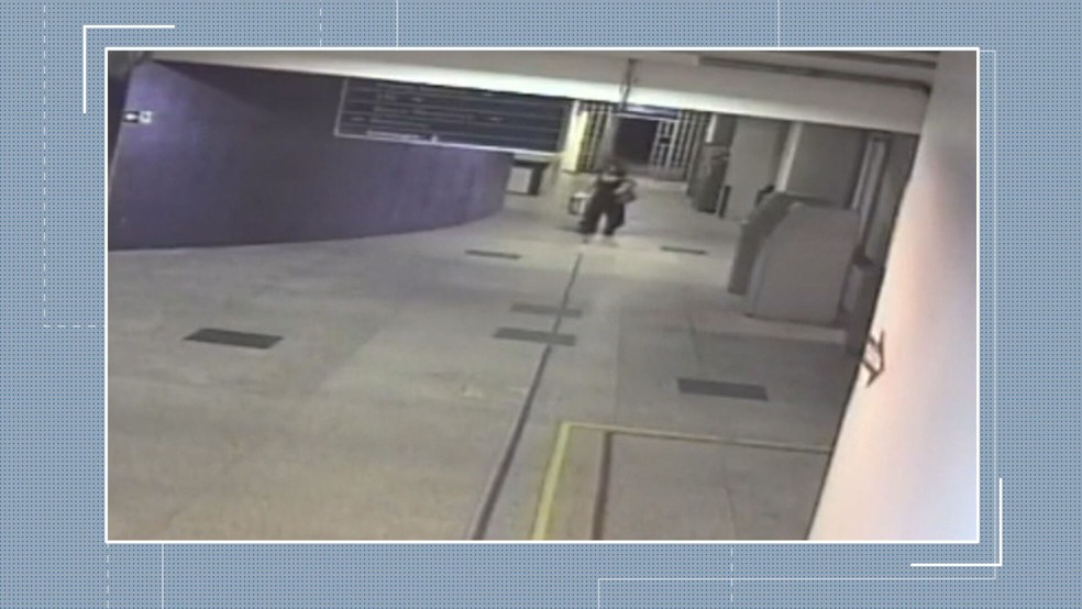 Imagens mostram suspeita; polícia investiga o furto — Foto: Reprodução/TV Globo