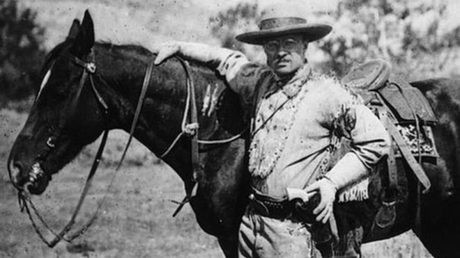Teddy Roosevelt passou dois anos na Dakota do Sul depois da morte de sua primeira mulher (Foto: MPI, via BBC News Brasil)