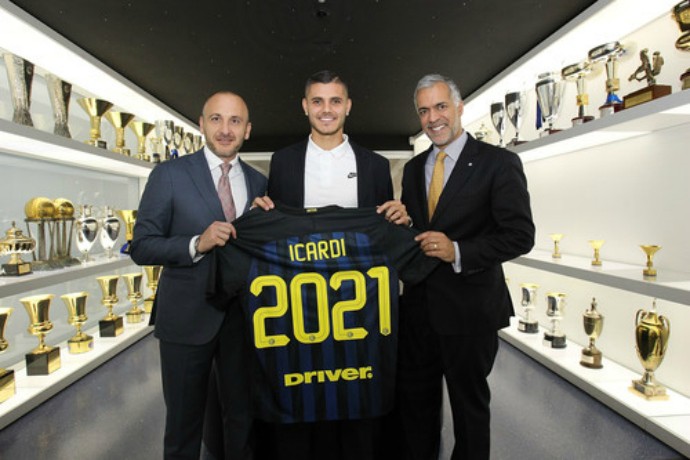 Icardi contrato 2021 Inter de Milão (Foto: Reprodução / Site Oficial)