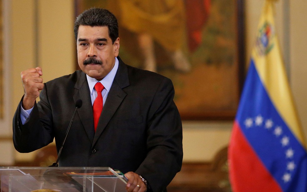 O presidente da Venezuela, NicolÃ¡s Maduro, em Caracas (Foto: Reuters/Marco Bello)
