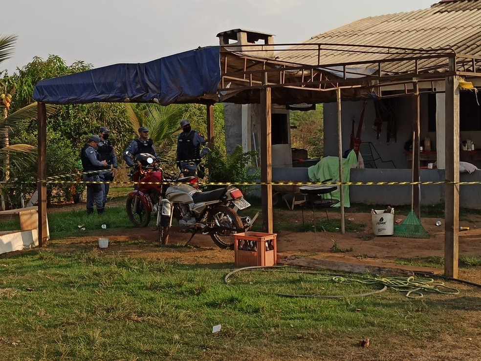 Fazendeiro e neta de 3 anos são assassinados a tiros após discussão com grupo que pescava na fazenda em Lucas do Rio Verde — Foto: Terra MT Digital