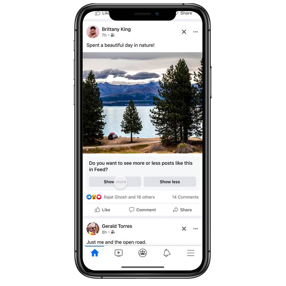Feed do Facebook — Foto: Divulgação/Facebook