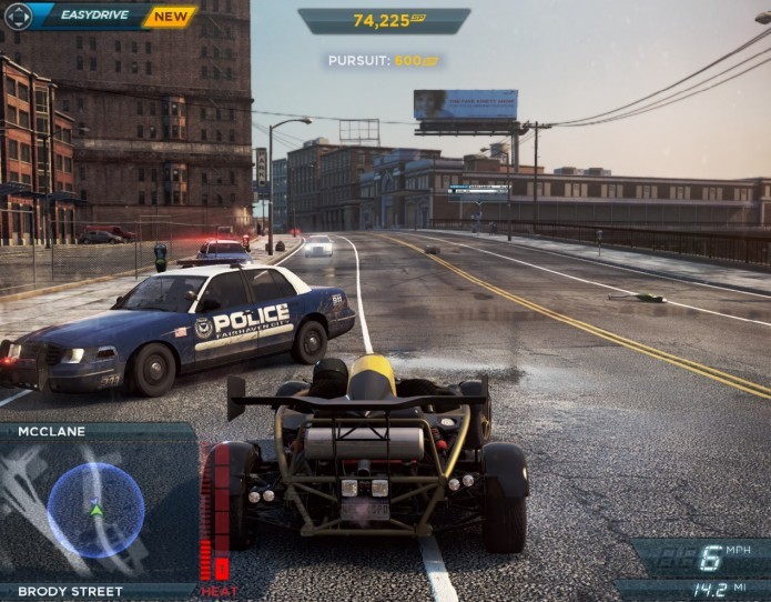 Need for Speed Most Wanted: fuja da polícia para ganhar dinheiro e experiência (Foto: Reprodução/Paulo Vasconcellos)