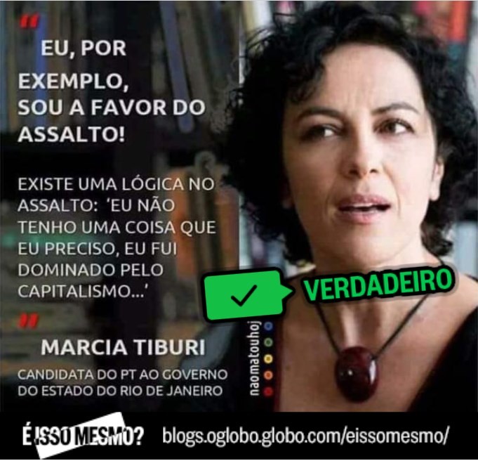 Marcia Tiburi disse que é a favor do assalto, em programa da TV Brasil em 2015