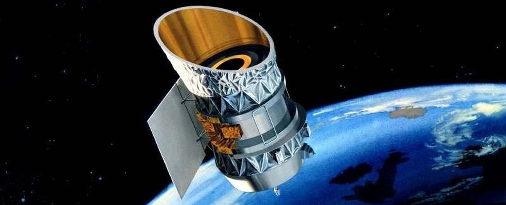 Dois satélites desativados podem colidir na atmosfera da Terra amanhã. O telescópio IROS, desativado em  (Foto: NASA)