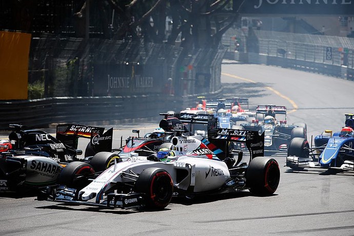 Felipe Massa enfrentou uma corrida difícil em Mônaco, com problemas já na largada (Foto: Divulgação)