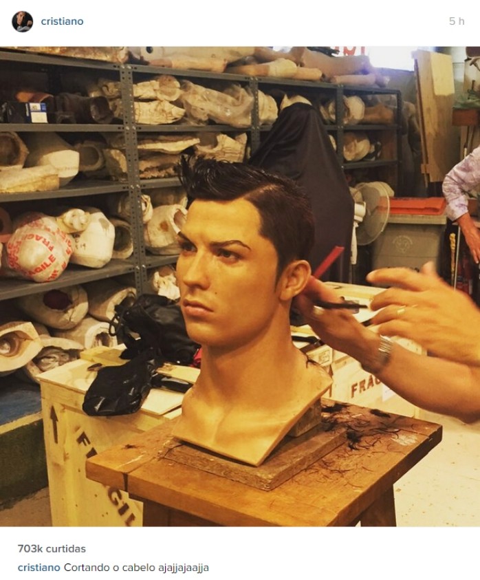 Cristiano Ronaldo cera cabelo