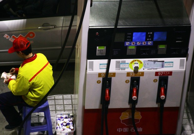 Posto de gasolina em Fuzhou, na província Fujian da China. (Foto: VCG/Getty Images)