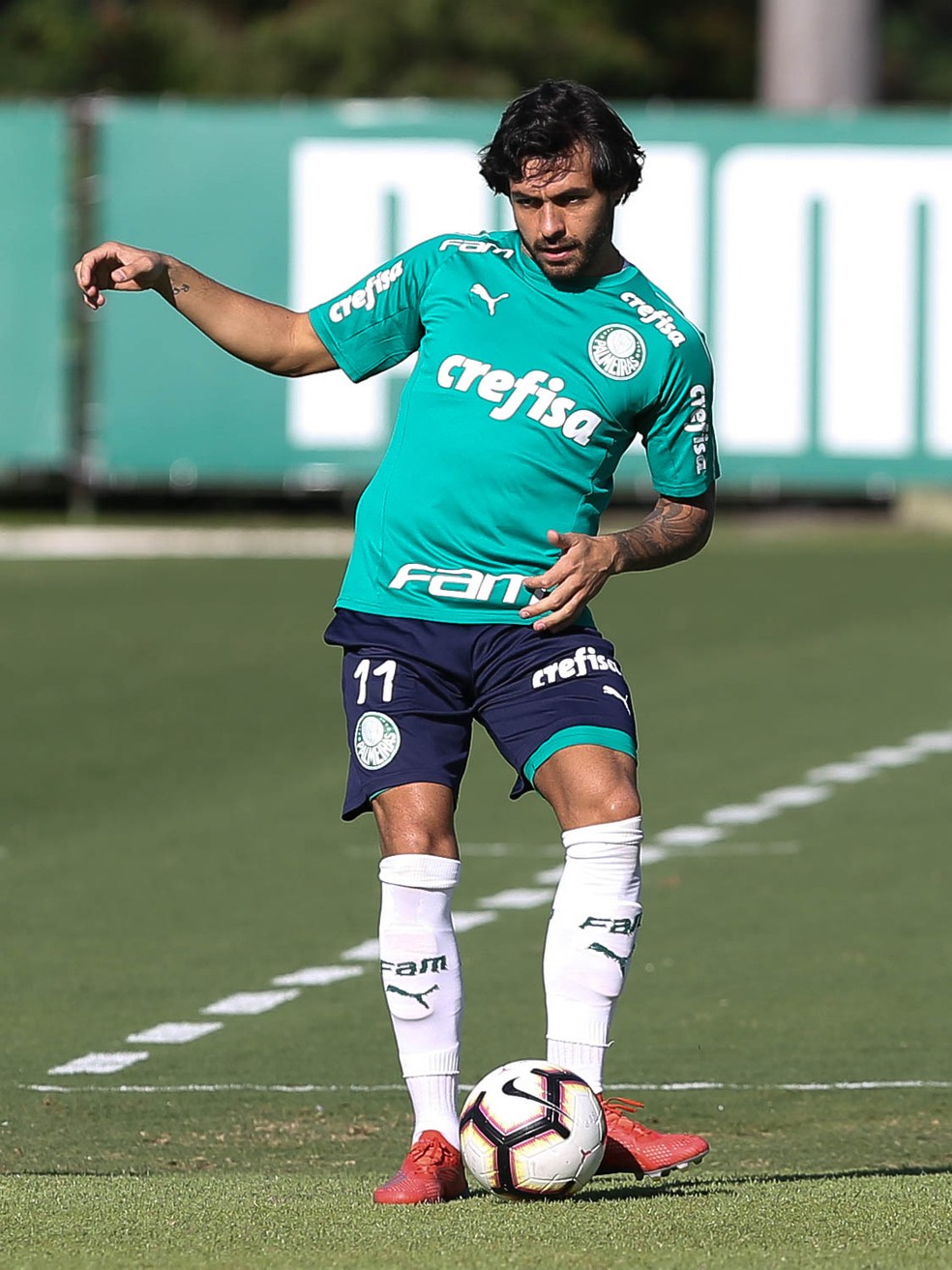 Ricardo Goulart é um dos artilheiros do Palmeiras em 2019, com quatro gols — Foto: César Greco/Ag. Palmeiras