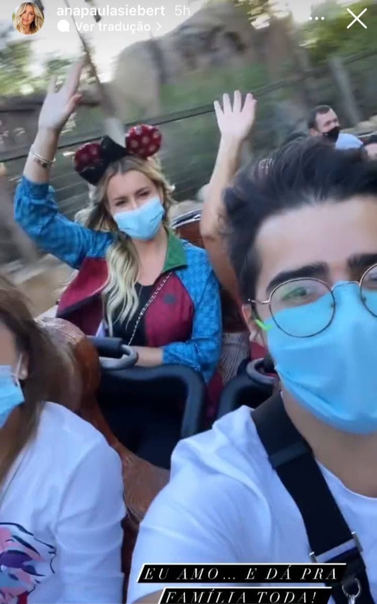 Ana Paula Siebert encanta ao mostrar passeio em família na Disney (Foto: Reprodução / Instagram)