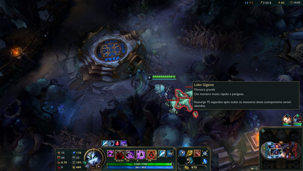 Em Summoner's Rift, os Lobos são chamados de Trevoguaris (Foto: Reprodução/Victor de Abreu)