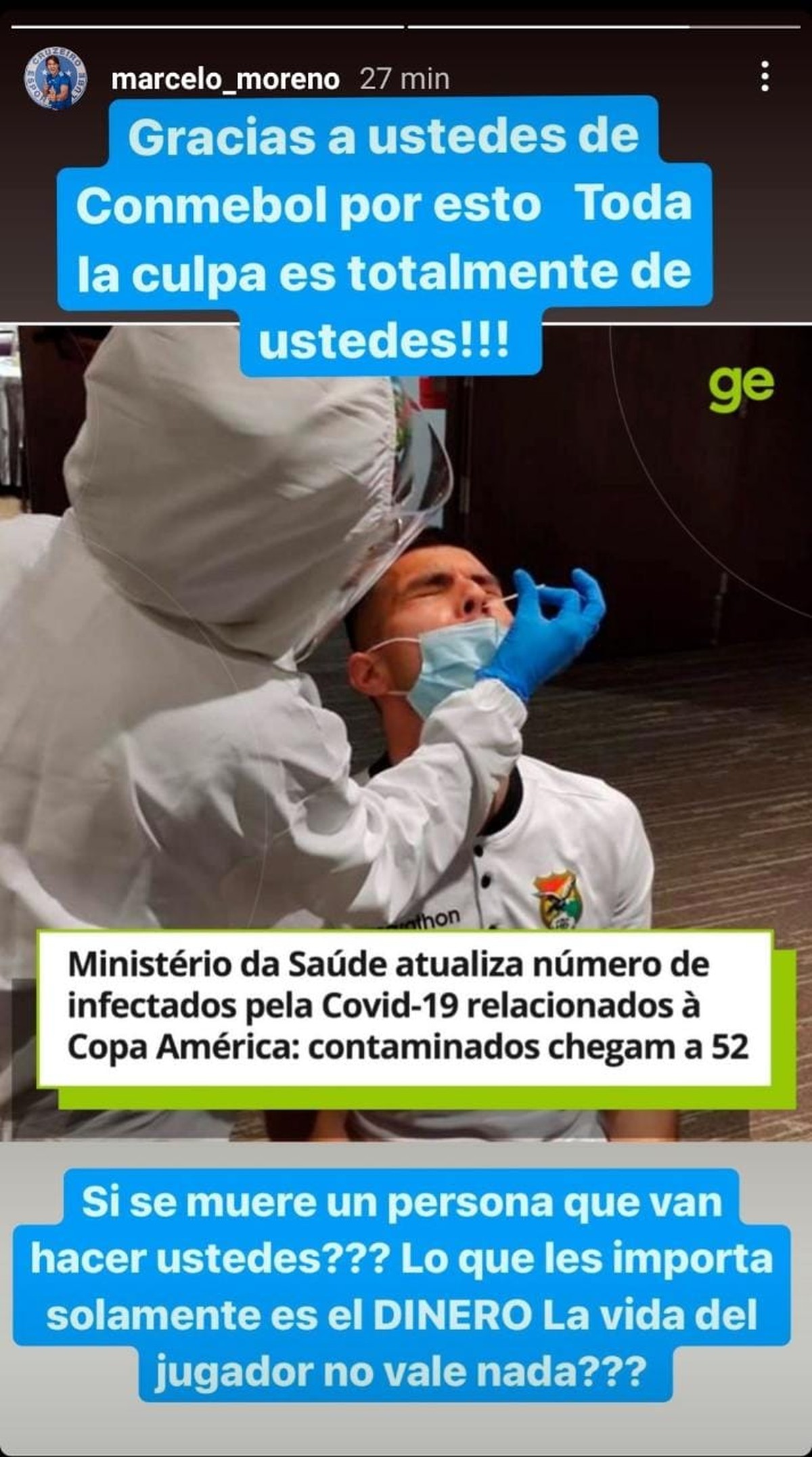 Conmebol abre expediente disciplinar contra Marcelo Moreno após críticas à Copa América - Vimarsana News